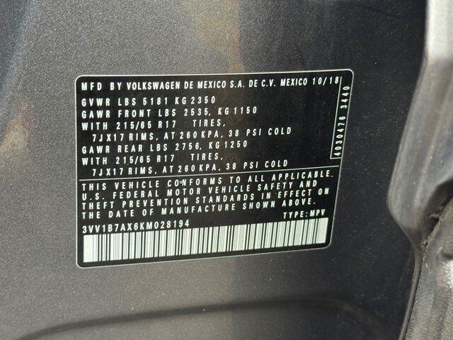 2019 Volkswagen Tiguan 2.0T S Springfield VA