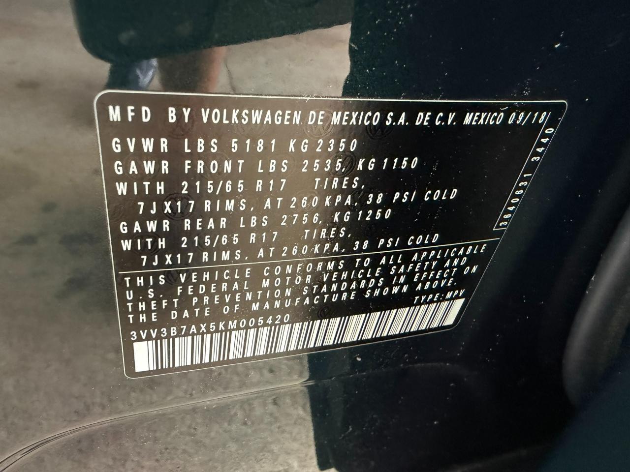 2019 Volkswagen Tiguan 2.0T SE FWD Jacksonville FL