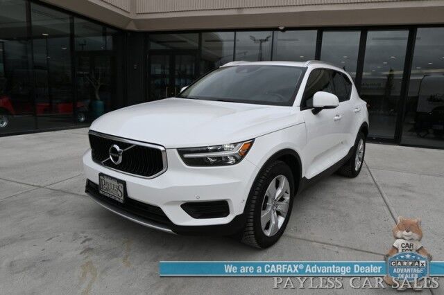 2019 Volvo XC40 Momentum / AWD / Vision Pkg / Power & Heated Leather Seats / Heated Steering Wheel / Lane Departure & Blind Spot Alert / Apple CarPlay & Android Auto / Back Up Camera / Front & Rear Park Assist / 31 MPG Anchorage AK