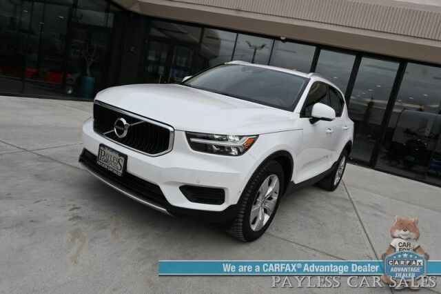 2019 Volvo XC40 Momentum / AWD / Vision Pkg / Power & Heated Leather Seats / Heated Steering Wheel / Lane Departure & Blind Spot Alert / Apple CarPlay & Android Auto / Back Up Camera / Front & Rear Park Assist / 31 MPG Anchorage AK