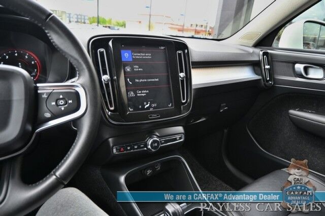 2019 Volvo XC40 Momentum / AWD / Vision Pkg / Power & Heated Leather Seats / Heated Steering Wheel / Lane Departure & Blind Spot Alert / Apple CarPlay & Android Auto / Back Up Camera / Front & Rear Park Assist / 31 MPG Anchorage AK