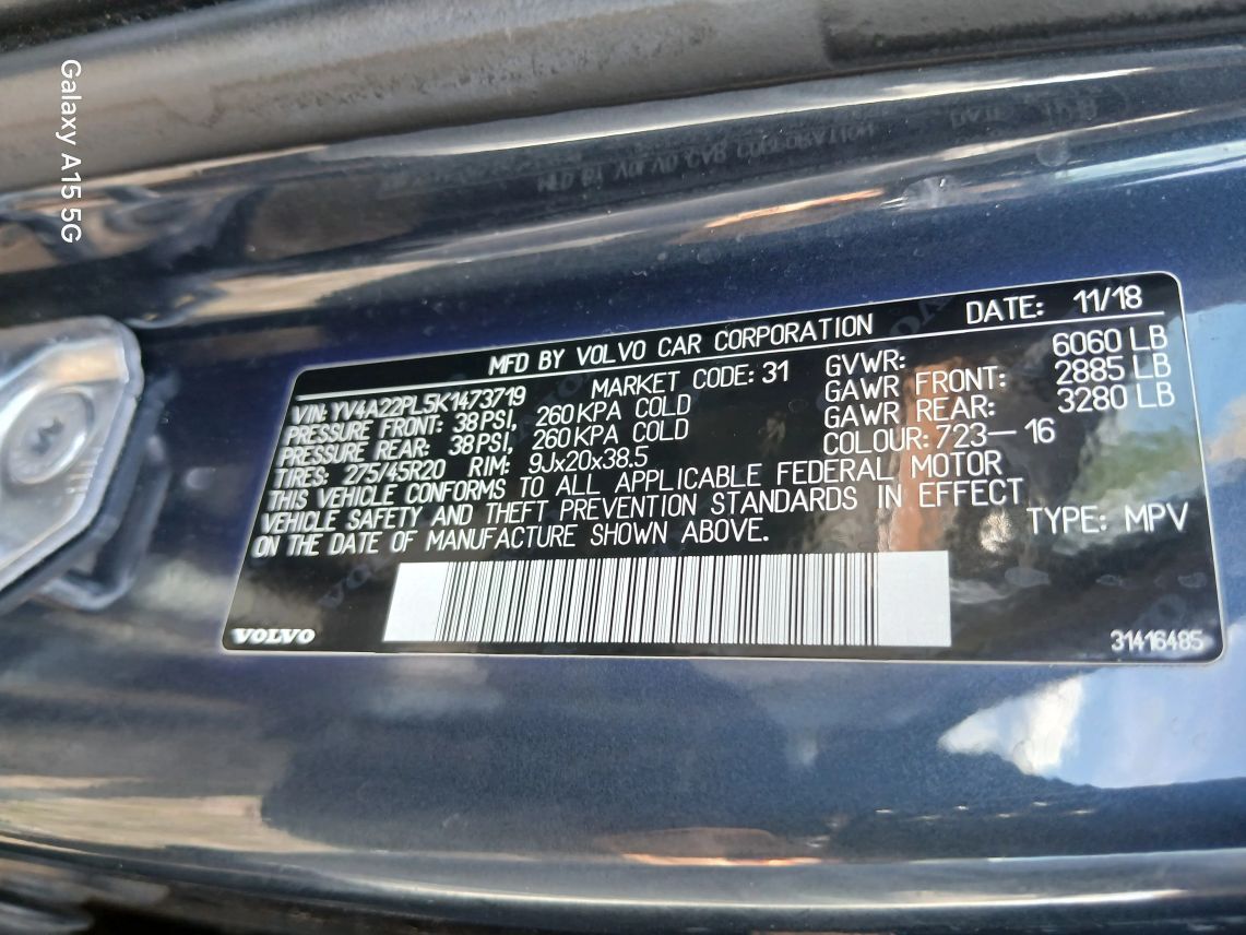 2019 Volvo XC90 T6 Inscription Sport Utility 4D Maitland FL