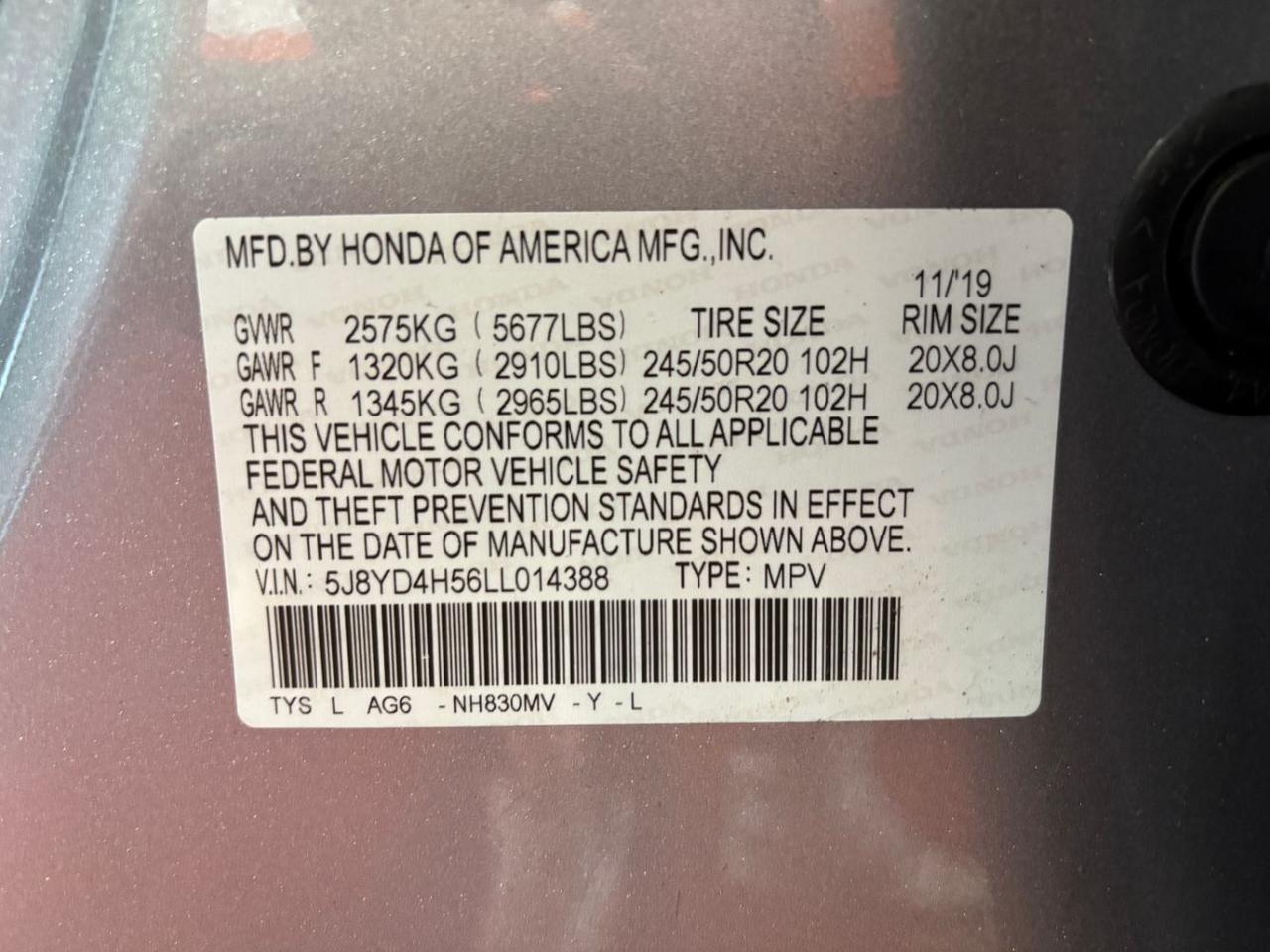 2020 Acura MDX Technology Package Franklin OH