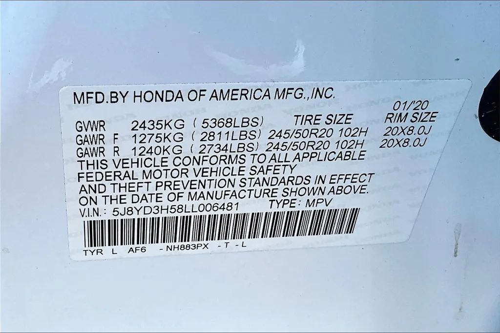 2020 Acura MDX Technology Pkg Sport Utility 4D Maitland FL