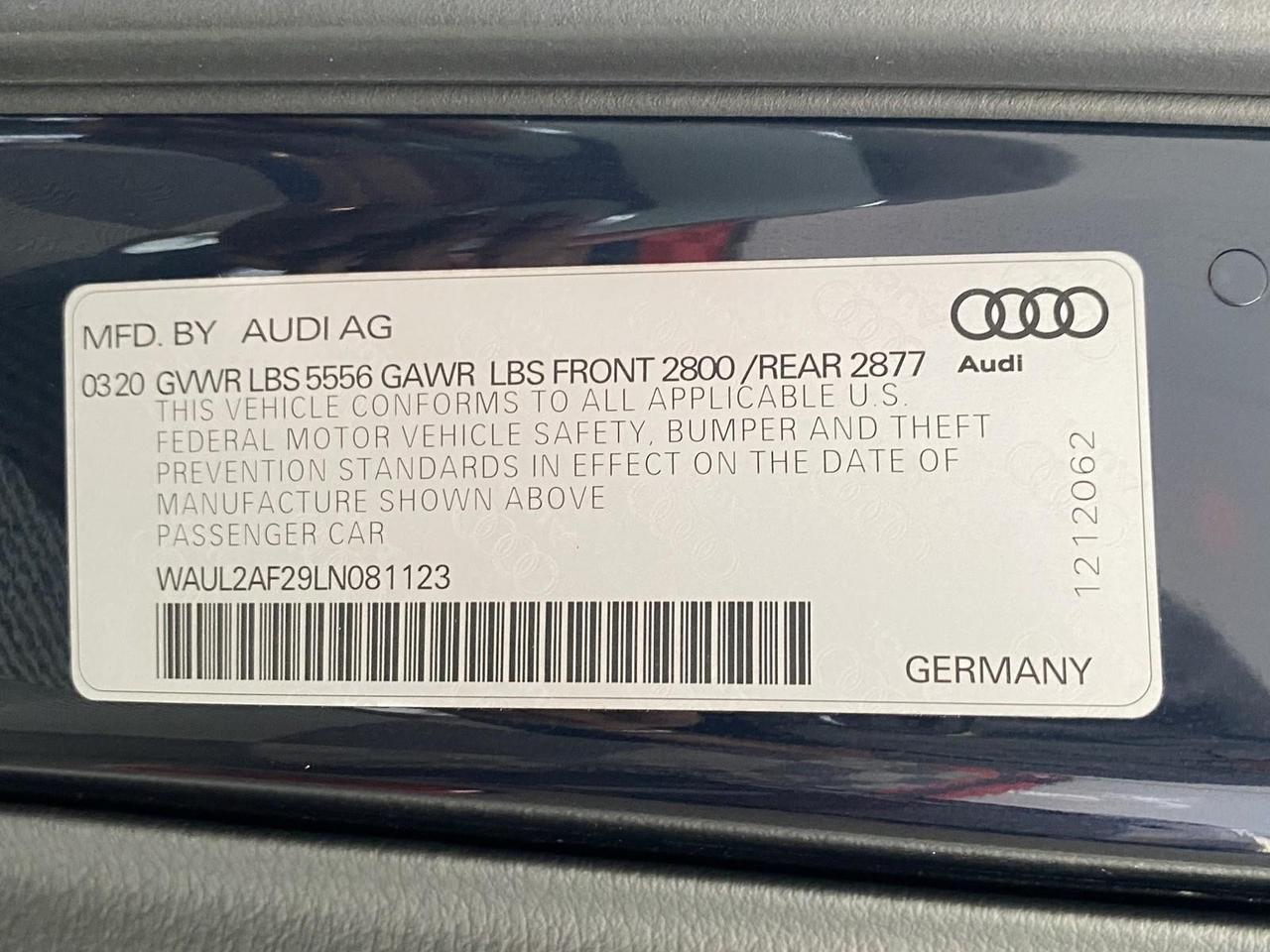 2020 Audi A6 Premium Plus Richmond Hill NY