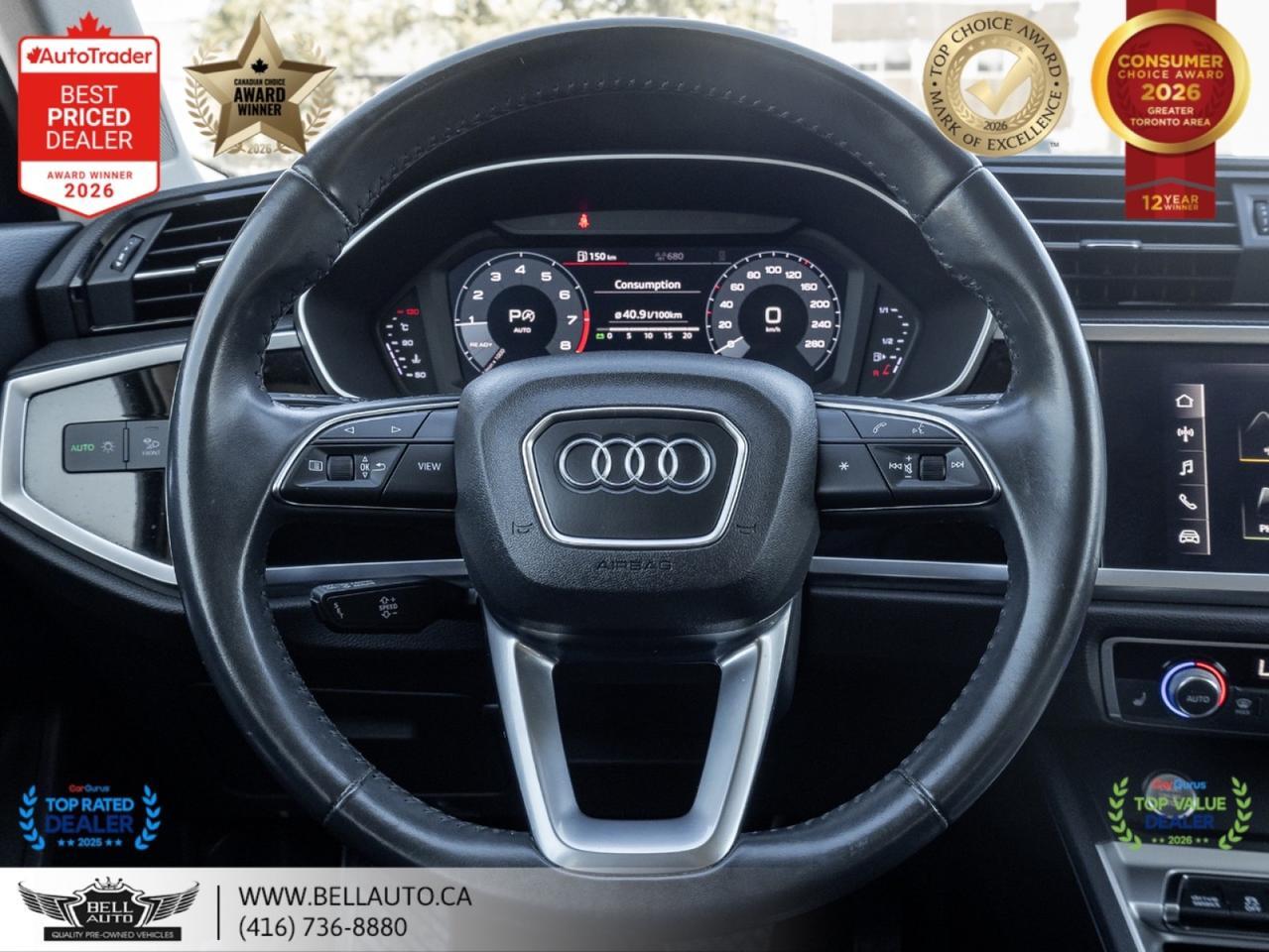 2020 Audi Q3 Komfort | B.CAM | PANO | LTHR | NOACCIDENT Toronto ON