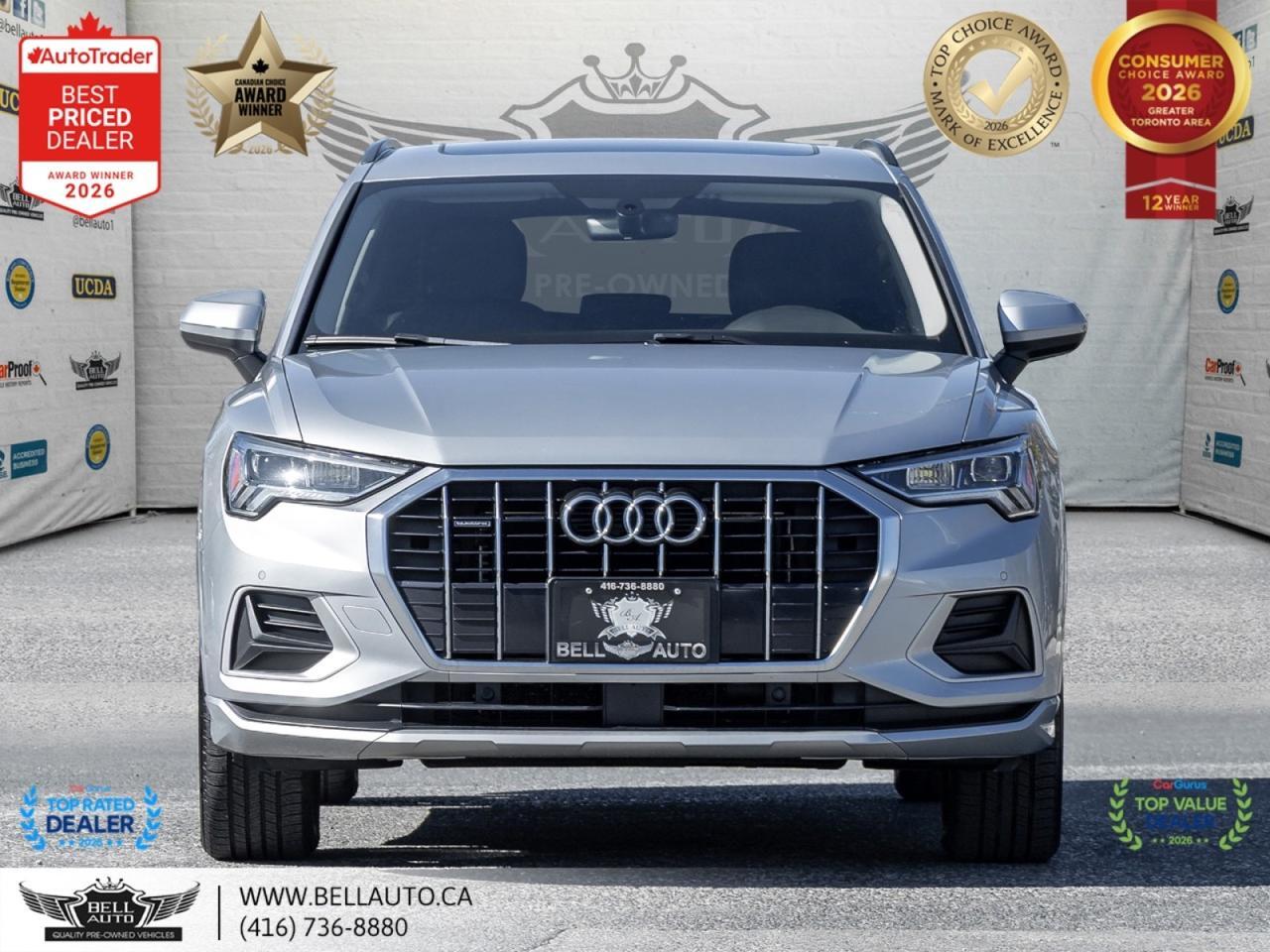 2020 Audi Q3 Komfort | B.CAM | PANO | LTHR | NOACCIDENT Toronto ON