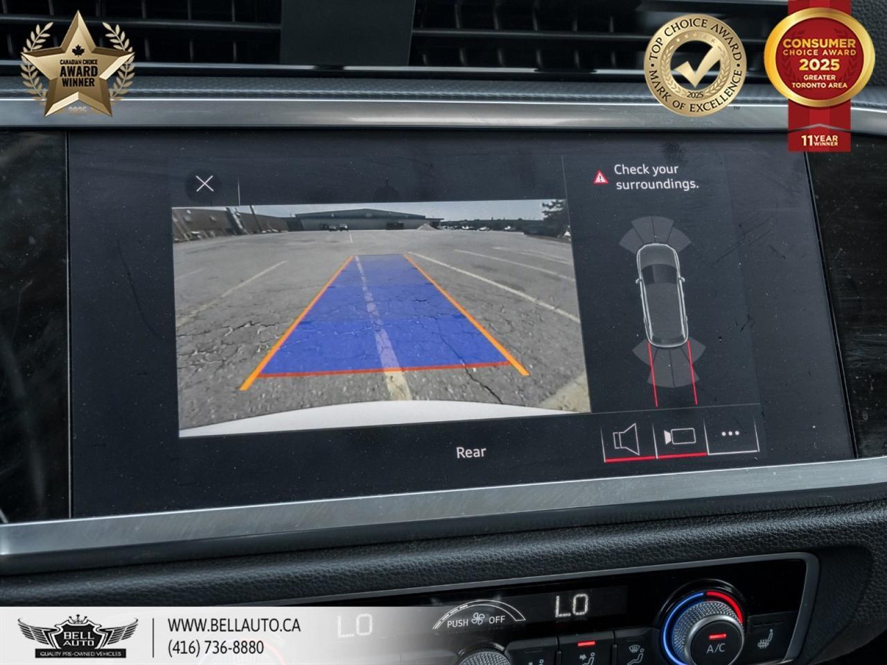 2020 Audi Q3 Komfort | PANOROOF | PARKASST | WIRELESSCHRG | BLUETOOTH | HTD LTHR SEATS | BACKUPCAM | NOACCIDENT Toronto ON