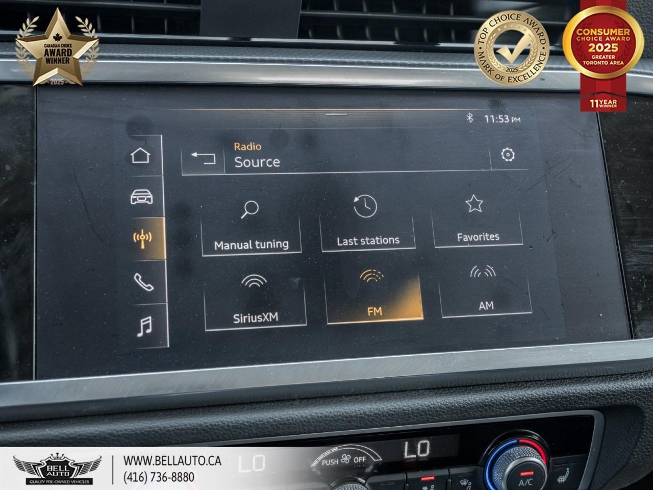 2020 Audi Q3 Komfort | PANOROOF | PARKASST | WIRELESSCHRG | BLUETOOTH | HTD LTHR SEATS | BACKUPCAM | NOACCIDENT Toronto ON