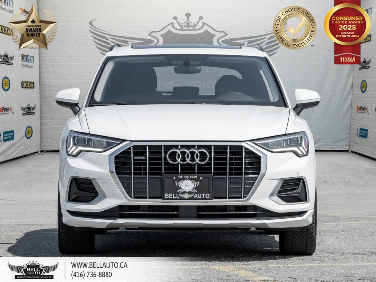 2020 Audi Q3 Komfort | PANOROOF | PARKASST | WIRELESSCHRG | BLUETOOTH | HTD LTHR SEATS | BACKUPCAM | NOACCIDENT Toronto ON