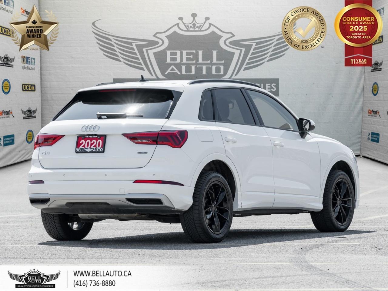 2020 Audi Q3 Komfort | PANOROOF | PARKASST | WIRELESSCHRG | BLUETOOTH | HTD LTHR SEATS | BACKUPCAM | NOACCIDENT Toronto ON