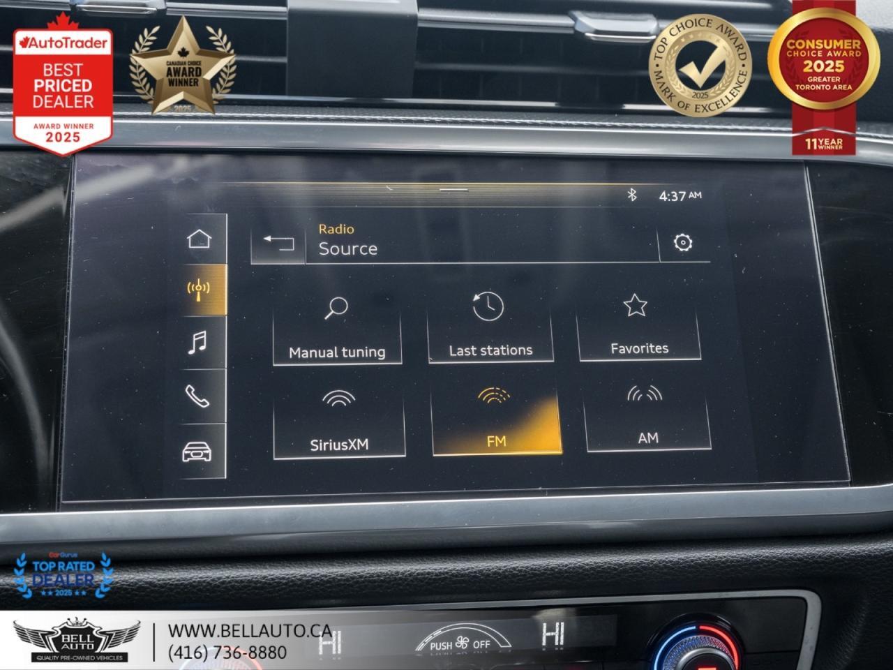 2020 Audi Q3 Komfort B.CAM PANO PWRSEATS SATRADIO NOACCIDENT Toronto ON