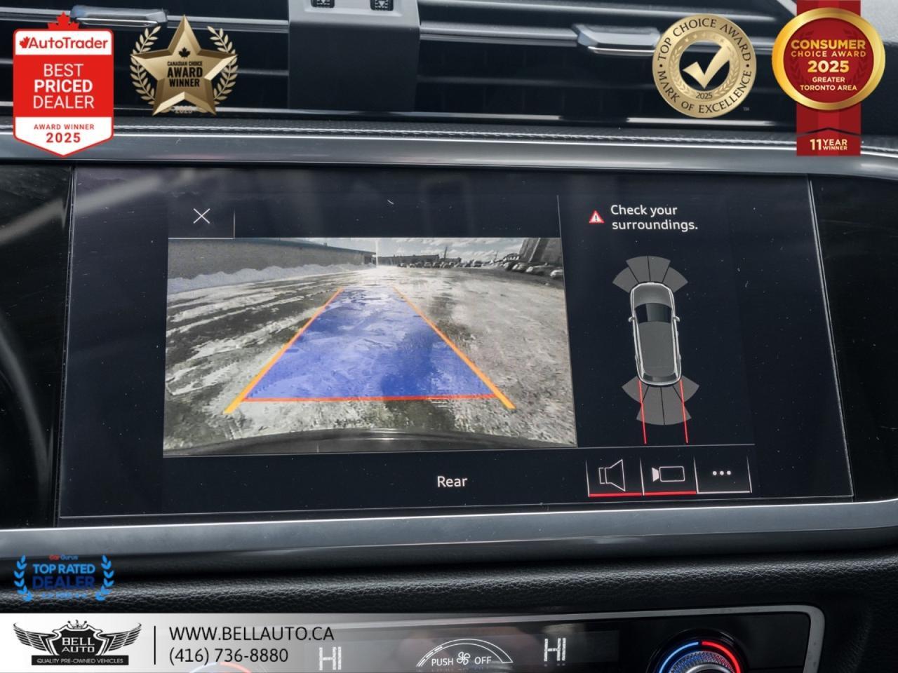 2020 Audi Q3 Komfort B.CAM PANO PWRSEATS SATRADIO NOACCIDENT Toronto ON
