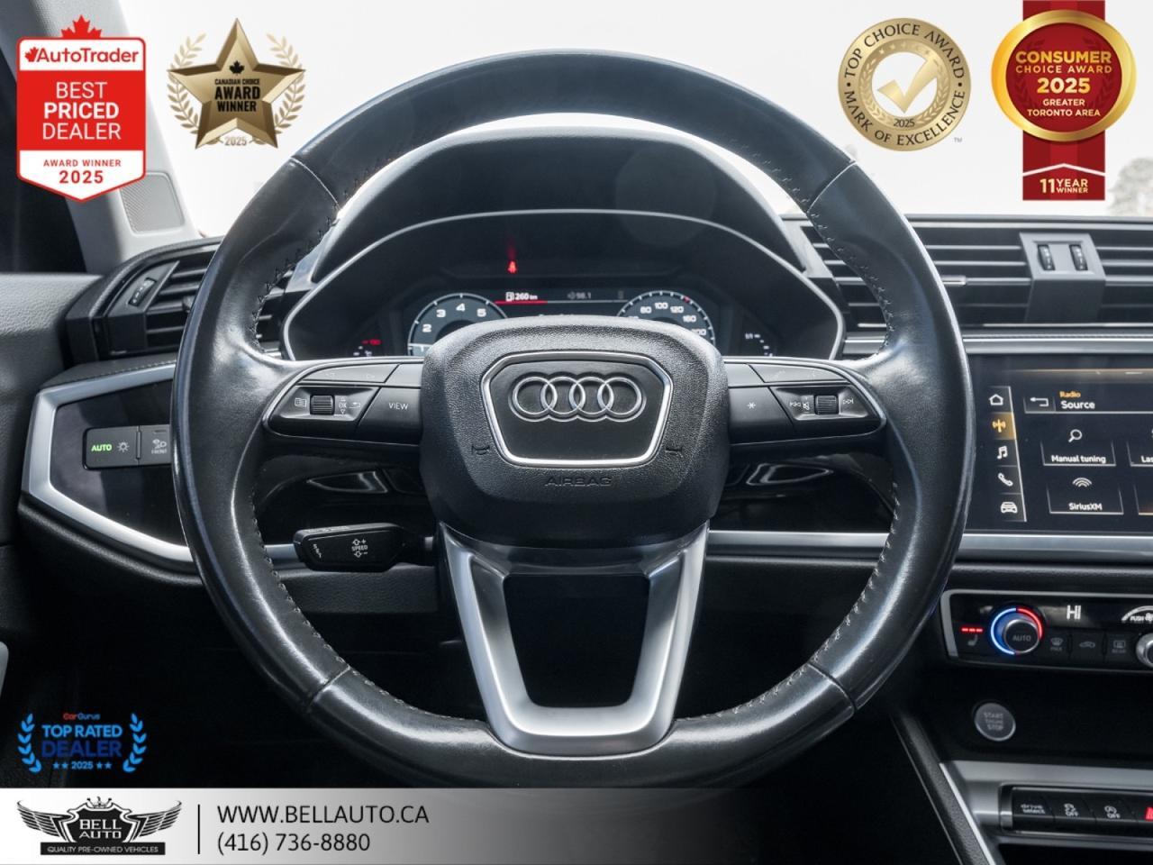 2020 Audi Q3 Komfort B.CAM PANO PWRSEATS SATRADIO NOACCIDENT Toronto ON