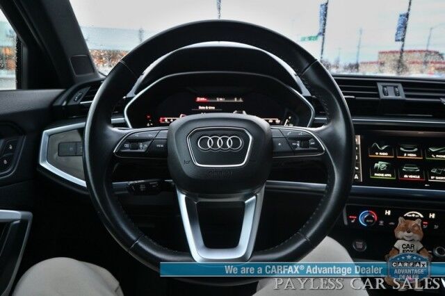 2020 Audi Q3 Premium Plus / AWD / Power & Heated Leather Seats / Navigation / Panoramic Sunroof / B&O Speakers / Adaptive Cruise / Lane Departure & Blind Spot Alert / Apple CarPlay & Android Auto / Back Up Cam / Only 45K Miles Anchorage AK