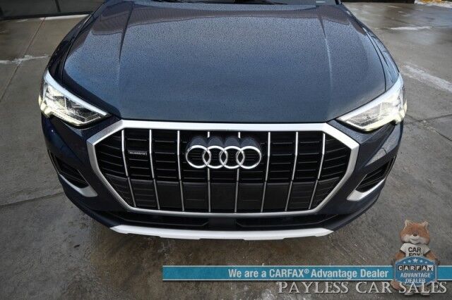 2020 Audi Q3 Premium Plus / AWD / Power & Heated Leather Seats / Navigation / Panoramic Sunroof / B&O Speakers / Adaptive Cruise / Lane Departure & Blind Spot Alert / Apple CarPlay & Android Auto / Back Up Cam / Only 45K Miles Anchorage AK
