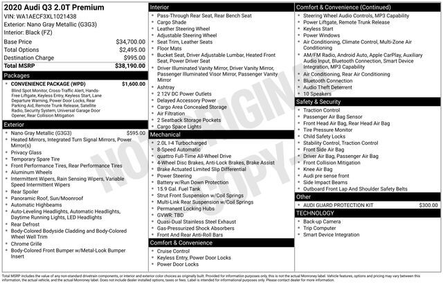 2020 Audi Q3 Premium Raleigh NC