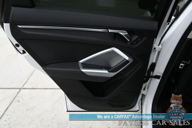 2020 Audi Q3 S line Premium Plus / AWD / Auto Start / Power & Heated Leather Seats / Panoramic Sunroof / Lane Departure & Blind Spot Alert / Apple CarPlay & Android Auto / Back Up Camera / Keyless Entry & Start / 27 MPG Anchorage AK