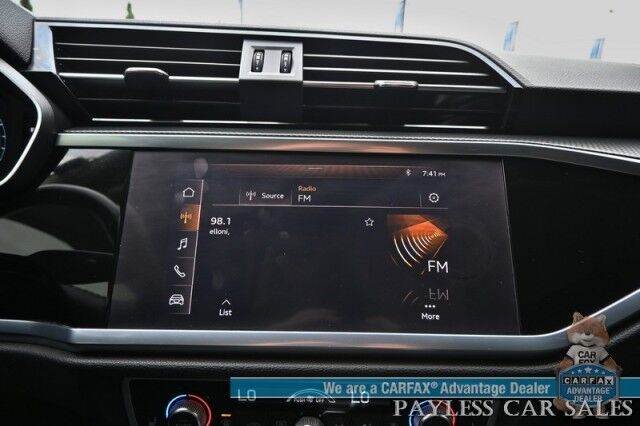 2020 Audi Q3 S line Premium Plus / AWD / Auto Start / Power & Heated Leather Seats / Panoramic Sunroof / Lane Departure & Blind Spot Alert / Apple CarPlay & Android Auto / Back Up Camera / Keyless Entry & Start / 27 MPG Anchorage AK