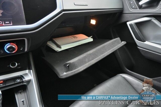 2020 Audi Q3 S line Premium Plus / AWD / Auto Start / Power & Heated Leather Seats / Panoramic Sunroof / Lane Departure & Blind Spot Alert / Apple CarPlay & Android Auto / Back Up Camera / Keyless Entry & Start / 27 MPG Anchorage AK