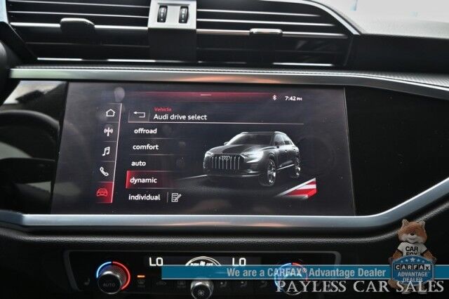 2020 Audi Q3 S line Premium Plus / AWD / Auto Start / Power & Heated Leather Seats / Panoramic Sunroof / Lane Departure & Blind Spot Alert / Apple CarPlay & Android Auto / Back Up Camera / Keyless Entry & Start / 27 MPG Anchorage AK
