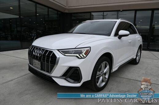 2020 Audi Q3 S line Premium Plus / AWD / Auto Start / Power & Heated Leather Seats / Panoramic Sunroof / Lane Departure & Blind Spot Alert / Apple CarPlay & Android Auto / Back Up Camera / Keyless Entry & Start / 27 MPG Anchorage AK
