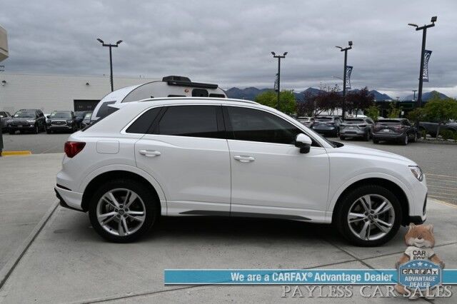 2020 Audi Q3 S line Premium Plus / AWD / Auto Start / Power & Heated Leather Seats / Panoramic Sunroof / Lane Departure & Blind Spot Alert / Apple CarPlay & Android Auto / Back Up Camera / Keyless Entry & Start / 27 MPG Anchorage AK