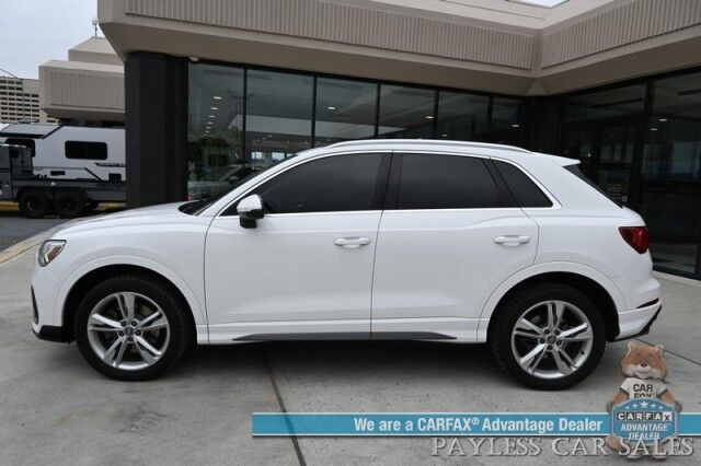 2020 Audi Q3 S line Premium Plus / AWD / Auto Start / Power & Heated Leather Seats / Panoramic Sunroof / Lane Departure & Blind Spot Alert / Apple CarPlay & Android Auto / Back Up Camera / Keyless Entry & Start / 27 MPG Anchorage AK
