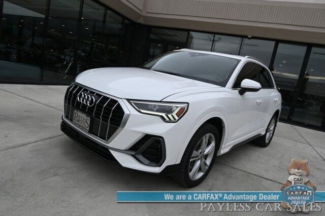 2020 Audi Q3 S line Premium Plus / AWD / Auto Start / Power & Heated Leather Seats / Panoramic Sunroof / Lane Departure & Blind Spot Alert / Apple CarPlay & Android Auto / Back Up Camera / Keyless Entry & Start / 27 MPG Anchorage AK