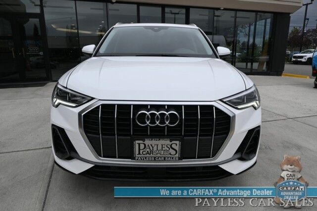 2020 Audi Q3 S line Premium Plus / AWD / Auto Start / Power & Heated Leather Seats / Panoramic Sunroof / Lane Departure & Blind Spot Alert / Apple CarPlay & Android Auto / Back Up Camera / Keyless Entry & Start / 27 MPG Anchorage AK