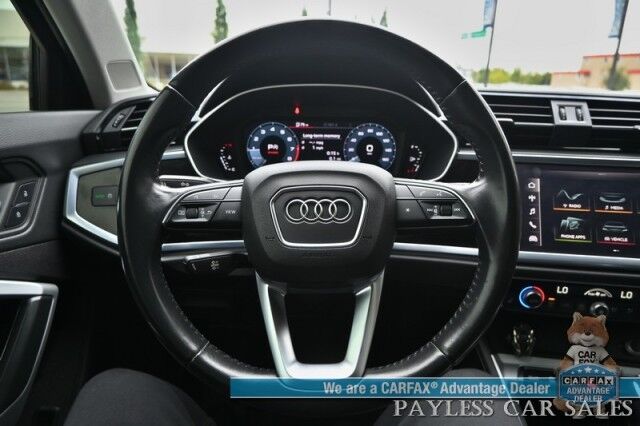2020 Audi Q3 S line Premium Plus / AWD / Auto Start / Power & Heated Leather Seats / Panoramic Sunroof / Lane Departure & Blind Spot Alert / Apple CarPlay & Android Auto / Back Up Camera / Keyless Entry & Start / 27 MPG Anchorage AK