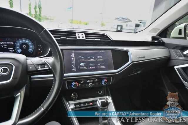 2020 Audi Q3 S line Premium Plus / AWD / Auto Start / Power & Heated Leather Seats / Panoramic Sunroof / Lane Departure & Blind Spot Alert / Apple CarPlay & Android Auto / Back Up Camera / Keyless Entry & Start / 27 MPG Anchorage AK