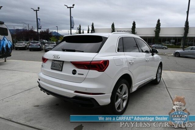 2020 Audi Q3 S line Premium Plus / AWD / Auto Start / Power & Heated Leather Seats / Panoramic Sunroof / Lane Departure & Blind Spot Alert / Apple CarPlay & Android Auto / Back Up Camera / Keyless Entry & Start / 27 MPG Anchorage AK