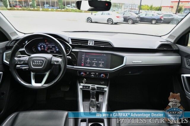 2020 Audi Q3 S line Premium Plus / AWD / Auto Start / Power & Heated Leather Seats / Panoramic Sunroof / Lane Departure & Blind Spot Alert / Apple CarPlay & Android Auto / Back Up Camera / Keyless Entry & Start / 27 MPG Anchorage AK