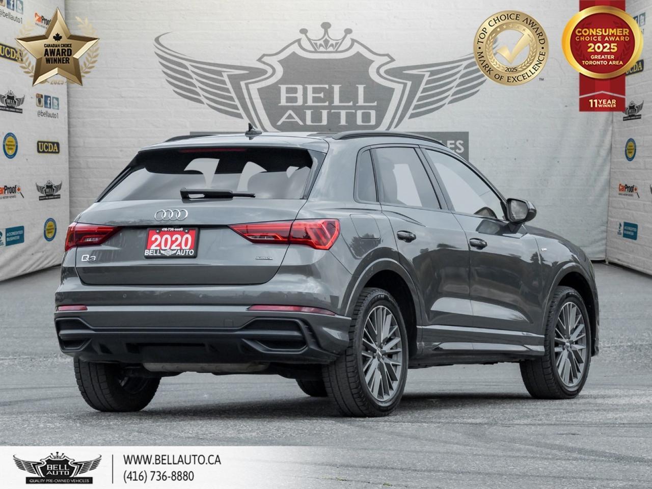 2020 Audi Q3 Technik | QUATTRO | 360CAM | PANORAMIC ROOF | BANG & OLUFSEN SOUND | BACKUPCAM | NAVI | POWER SEATS Toronto ON