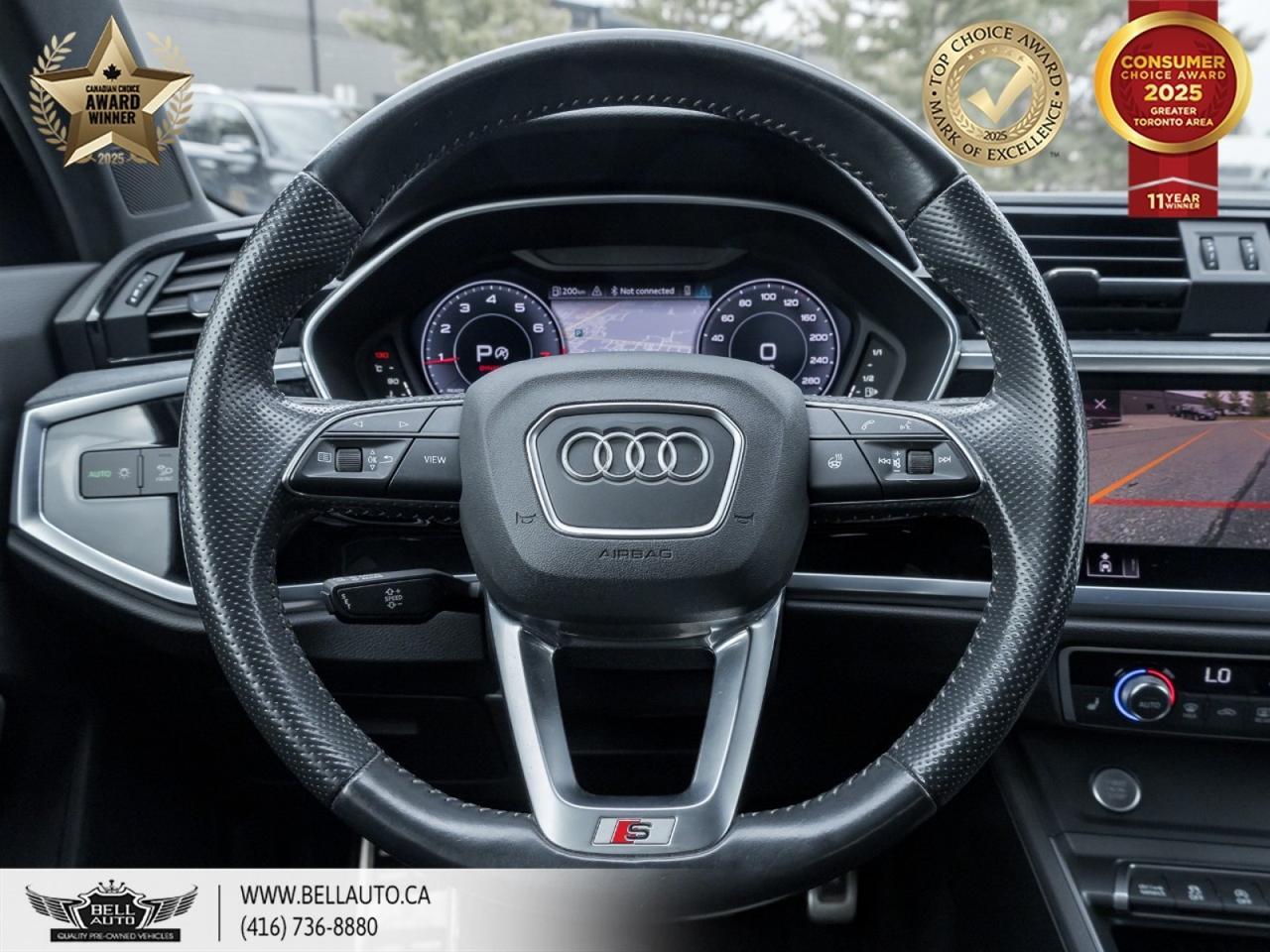 2020 Audi Q3 Technik | QUATTRO | 360CAM | PANORAMIC ROOF | BANG & OLUFSEN SOUND | BACKUPCAM | NAVI | POWER SEATS Toronto ON