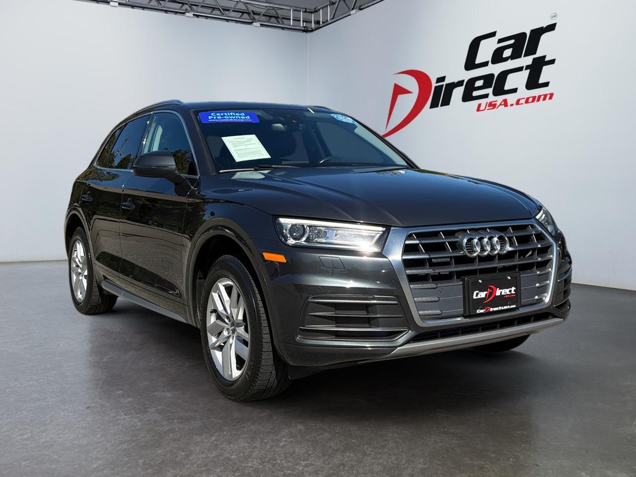 2020 Audi Q5 Premium, PANORAMIC MOONROOF, PADDLE SHIFTERS, SELECT DRIVE MODES, 360 BACKUP CAMERA, POWER LIFTGATE, AUTO START/STOP, PRE COLLISION ALERT, APPLE CARPLAY/ANDROID AUTO, WIRELESS CHARGING PAD, CLEAN CARFAX, RIDE IN PREMIUM STYLE!