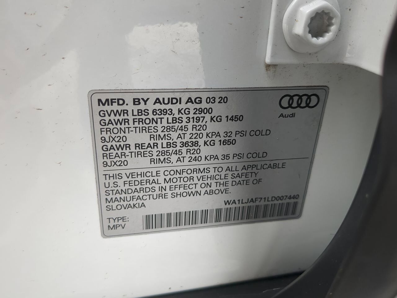 2020 Audi Q7 Premium Plus Winder GA