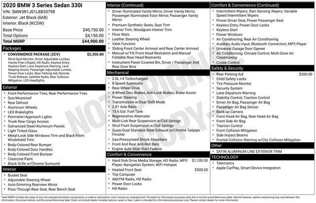2020 BMW 3 Series 330i Raleigh NC
