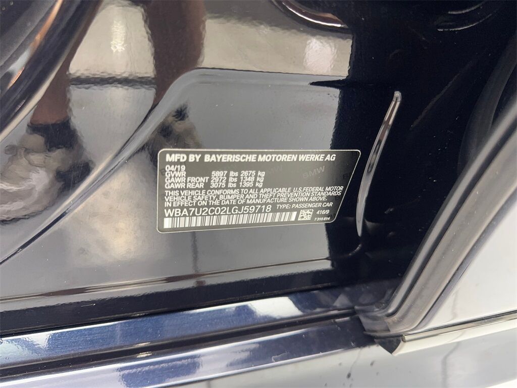 2020 BMW 7 Series 750i xDrive M SPORT,NAV,CAM,PANO,CLMT STS,HEADS UP Irving TX