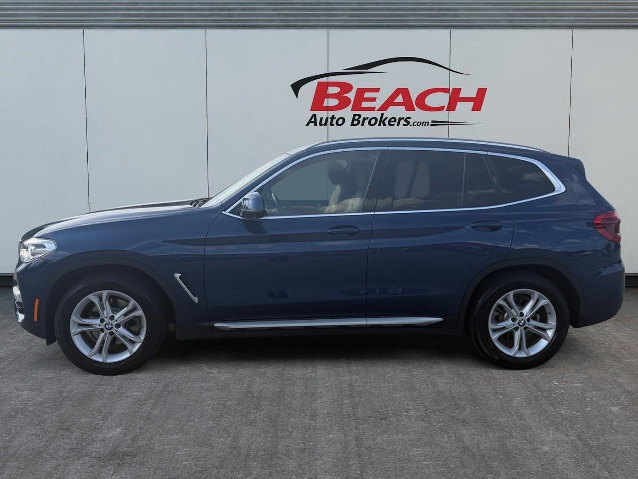 2020 BMW X3 xDrive30i, HEATED SEATS, MOONROOF, POWER FOLDING MIRRORS, POWER MIRRORS, POWER LIFTGATE, REMOTE KEYLESS ENTRY, BLUETOOTH, BACKUP CAMERA, HI-FI SPEAKERS, CLEAN CARFAX, ONLY 1 ONWER! Norfolk VA