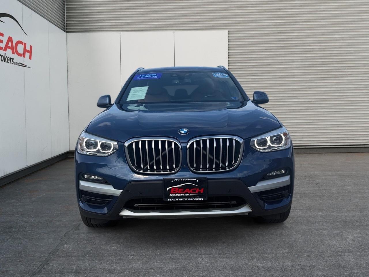 2020 BMW X3 xDrive30i, HEATED SEATS, MOONROOF, POWER FOLDING MIRRORS, POWER MIRRORS, POWER LIFTGATE, REMOTE KEYLESS ENTRY, BLUETOOTH, BACKUP CAMERA, HI-FI SPEAKERS, CLEAN CARFAX, ONLY 1 ONWER! Norfolk VA