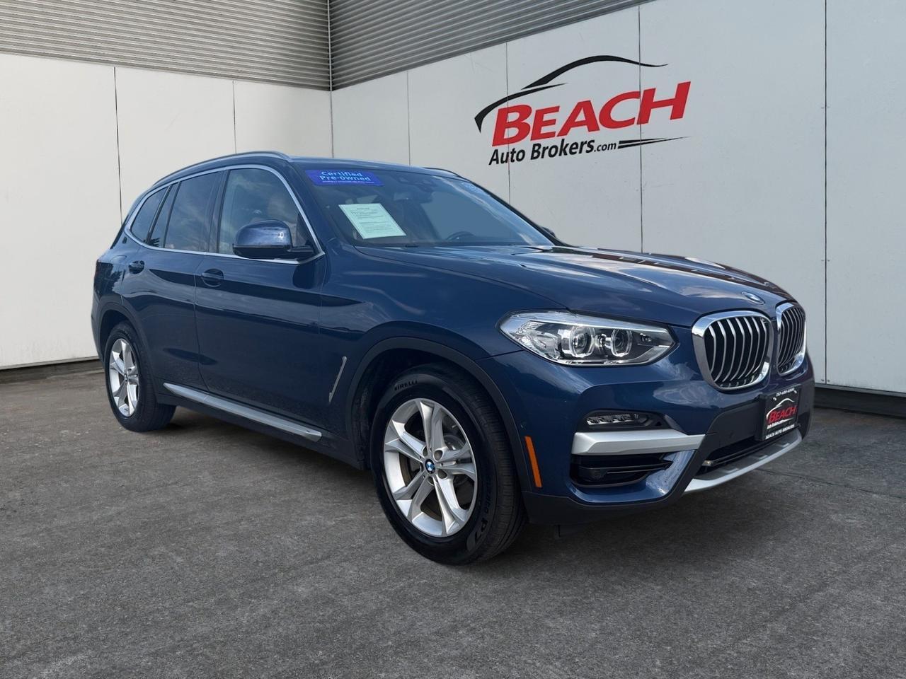 2020 BMW X3 xDrive30i, HEATED SEATS, MOONROOF, POWER FOLDING MIRRORS, POWER MIRRORS, POWER LIFTGATE, REMOTE KEYLESS ENTRY, BLUETOOTH, BACKUP CAMERA, HI-FI SPEAKERS, CLEAN CARFAX, ONLY 1 ONWER!