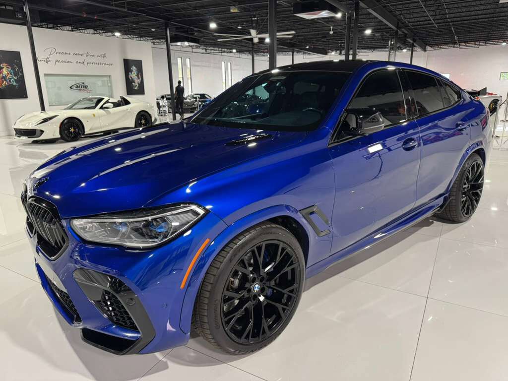 2020 BMW X6 M Competition Marina Bay Blue paint, interior carbon trim,extended leather,Bowers & Wilkins AND MORE!! Fort Lauderdale FL
