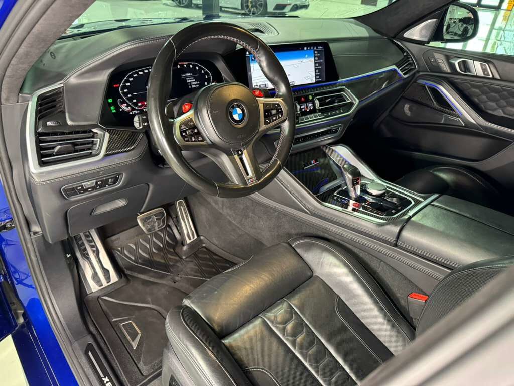2020 BMW X6 M Competition Marina Bay Blue paint, interior carbon trim,extended leather,Bowers & Wilkins AND MORE!! Fort Lauderdale FL