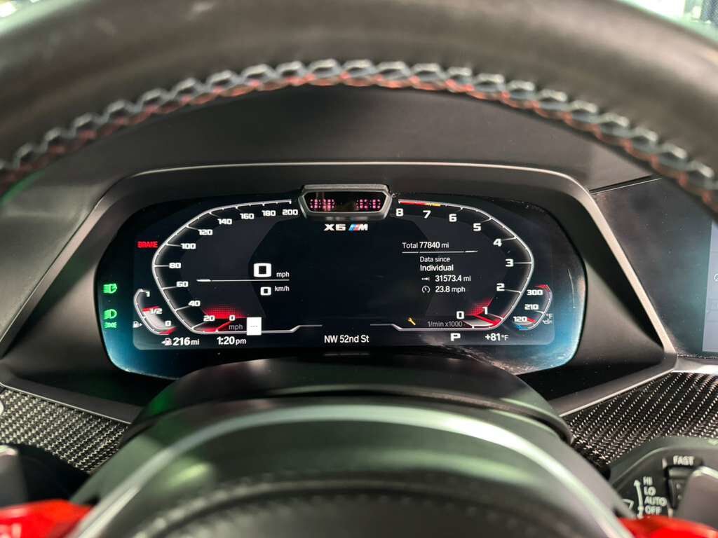 2020 BMW X6 M Competition Marina Bay Blue paint, interior carbon trim,extended leather,Bowers & Wilkins AND MORE!! Fort Lauderdale FL