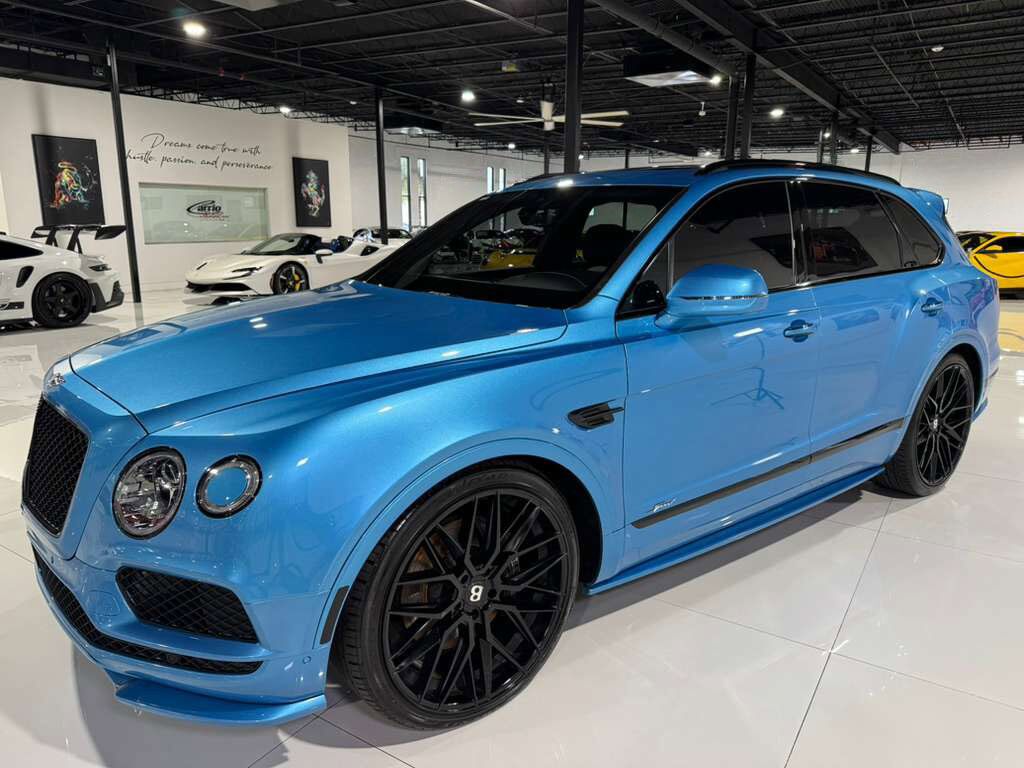 2020 Bentley Bentayga Speed Kingfisher paint, Blackline Specification, leather/alcantara interior AND MUCH MORE!! Fort Lauderdale FL