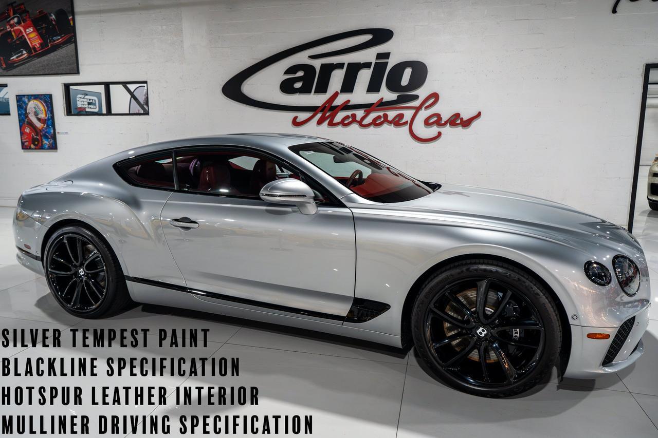 2020 Bentley Continental GT V8 Silver Tempest paint,Blackline Specification,Hotspur leather interior AND MUCH MORE!!