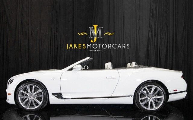 2020 Bentley Continental GTC MULLINER V8 *ONLY 4500 MILES* *WHITE ON WHITE* Convertible San Diego CA