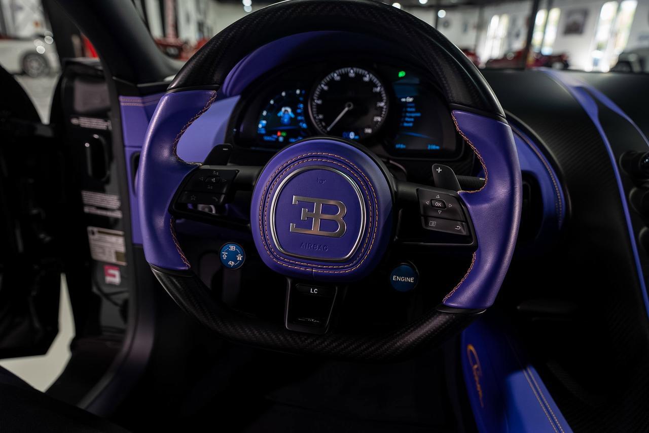 2020 Bugatti Chiron Lorelin paint/exposed grey carbon,Beluga interior,Caractere wheels in Lorelin,Sky View roof & MORE!! Fort Lauderdale FL